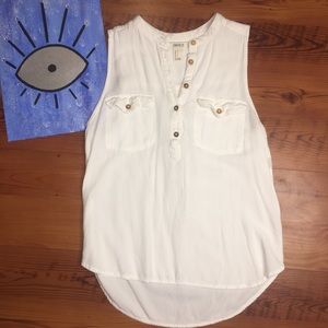 Forever21 Tank Top Blouse with Front Pockets